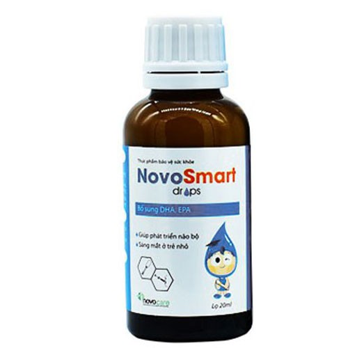 Novo Smart Drops - Bổ sung DHA, EPA hàm lượng cao giúp trẻ tăng chỉ số IQ, phát triển não bộ toàn diện