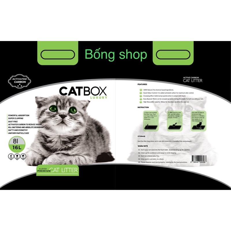 Cát vệ sinh cho mèo CATBOX 8l