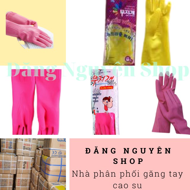 Găng Tay Cao Su- Găng Tay Cầu Vồng Loại Dài - Bịch 10 Đôi