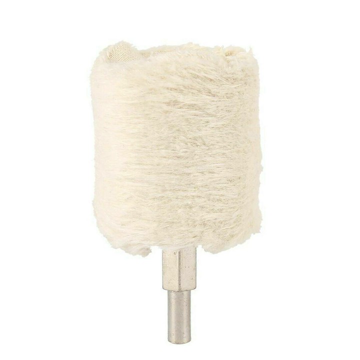 Bộ 5 đầu chổi đánh bóng đa năng - Bánh vải cotton pad đánh bóng bánh xe cao su inox