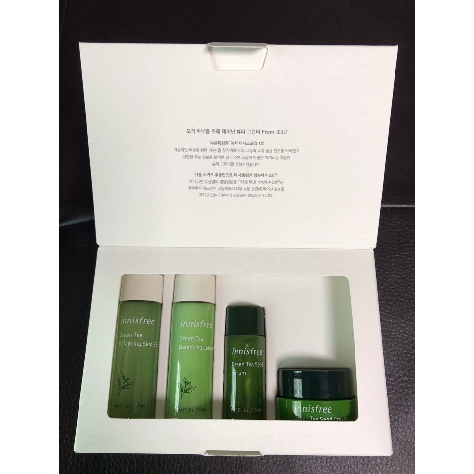 Sample Bộ Kit Trà Xanh Innisfree Green Tea Special Kit Mini size | BigBuy360 - bigbuy360.vn