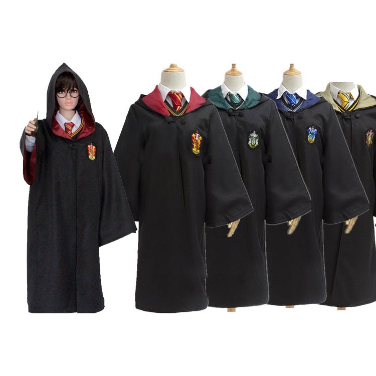 Bộ Áo Choàng Hóa Trang Nhân Vật Harry Potter Độc Đáo Cho Người Lớn Và Trẻ Em