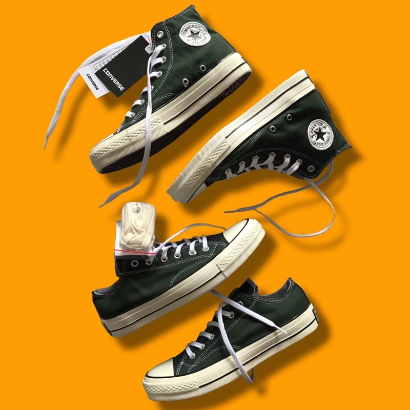 Giày Thể Thao Converse Ct 70 's Cổ Cao Màu Xanh Olive Trẻ Trung Năng Động