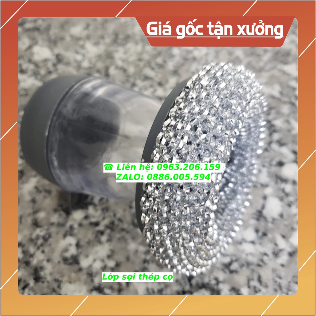 [MỚI VỀ] Dung Cụ Cọ Xoong Chảo Có Tay Cầm Kiểu Mới Có Khoang Chứa Dầu Rửa Bát