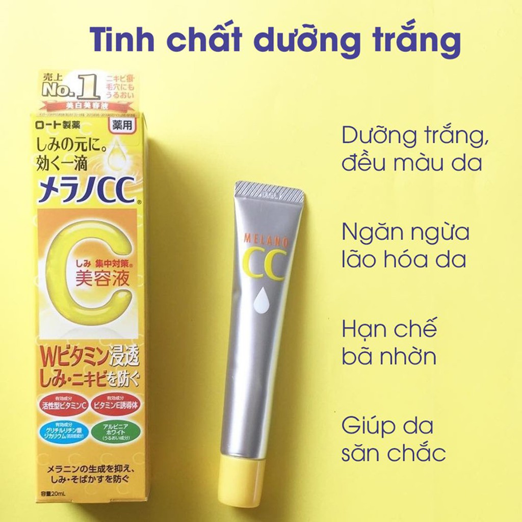 Tinh Chất Dưỡng Sáng Da Giảm Thâm Mụn Rohto CC Melano