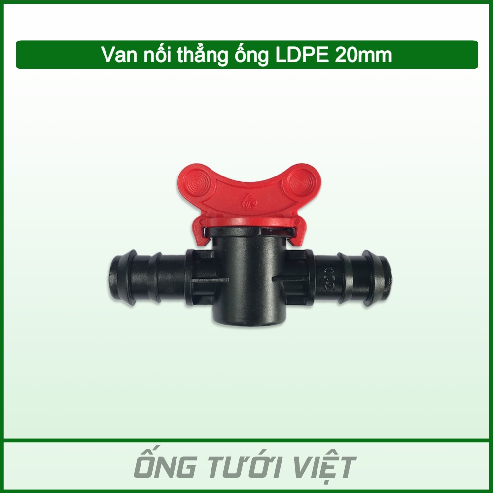 Van nối thẳng ống LDPE 20mm | Phụ kiện ống LDPE dùng cho hệ thống tưới
