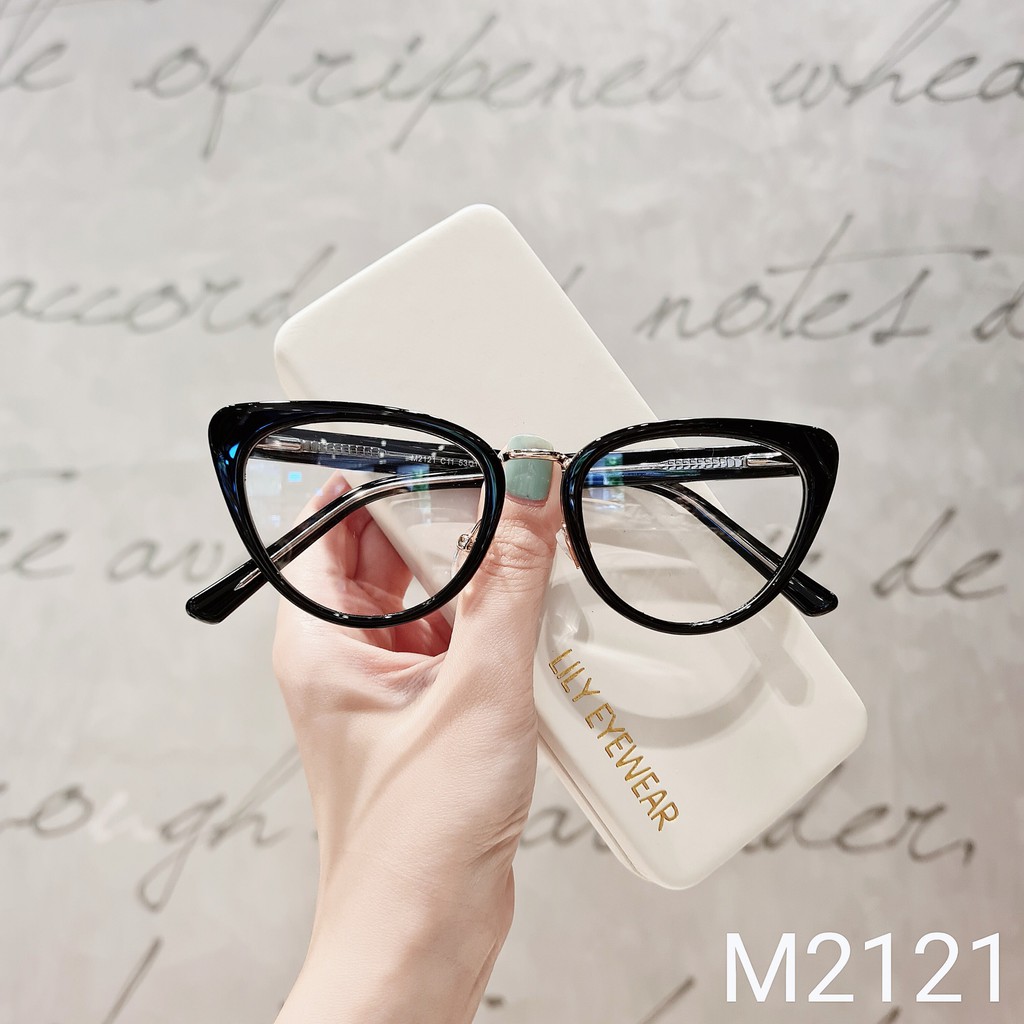 Gọng Kính Cận Nữ Lilyeyewear Mắt Mèo Sang Chảnh Tôn Mặt M2121