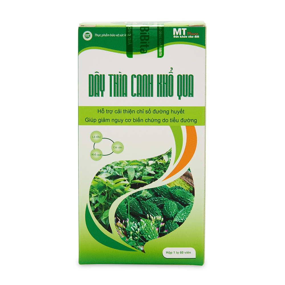 Viên uống DÂY THÌA CANH KHỔ QUA giảm tiểu đường, hạ đường huyết - 60 viên
