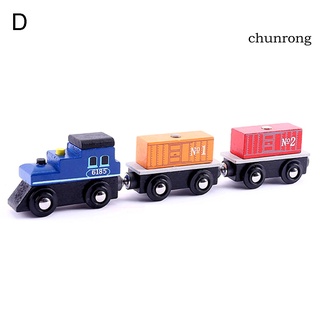 Set 3 Xe Lửa Đồ Chơi Bằng Gỗ Có Nam Châm Cho Bé