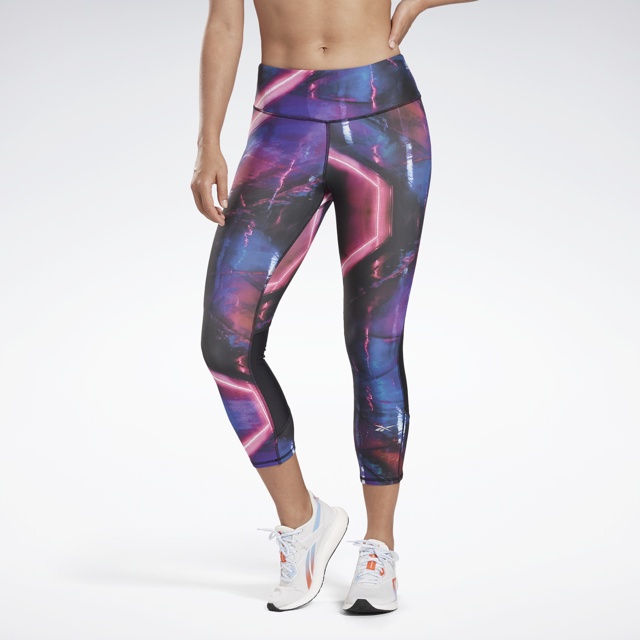 Quần Thể Thao Nữ Reebok Tập Luyện One Series Running 3/4 Tight Print 1 FJ4022