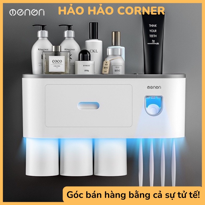 TIỆN LỢI |THÔNG MINH | ĐẸP|Kệ nhả kem 1 cốc, 2 cốc, 3 cốc đa năng