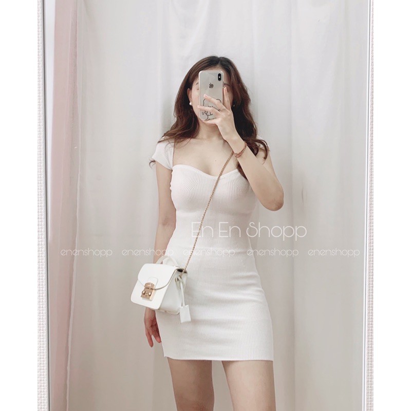 [Mã SKAMA06 giảm 8% tối đa 50K đơn 250K] [ẢNH THẬT]Váy tăm body tay hến(V130) | BigBuy360 - bigbuy360.vn