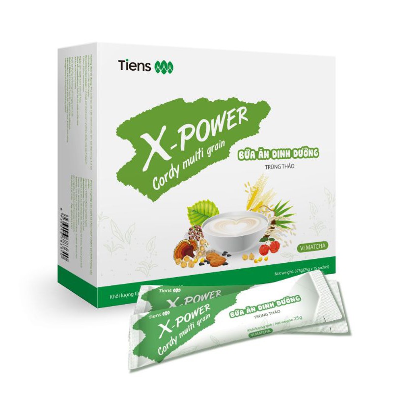 Bột ngũ cốc Trùng Thảo Cordy Multi Grain - Bữa ăn dinh dưỡng Trùng thảo Vị Matcha