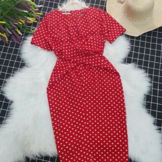 Đầm Body Chấm Bi