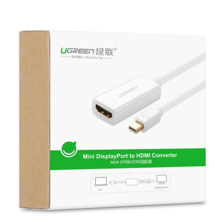 Mua ngay Cáp chuyển đổi Mini DisplayPort sang HDMI female UGREEN MD112 18cm [Giảm giá 5%]