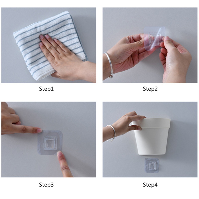 Chậu Nhựa Trồng Cây Treo Tường Hình Bán Nguyệt Tiện Dụng
