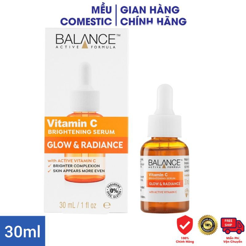 Tinh Chất Làm Sáng Da Balance Vitamin C Brightening Serum Glow &amp; Radiance (30ml)