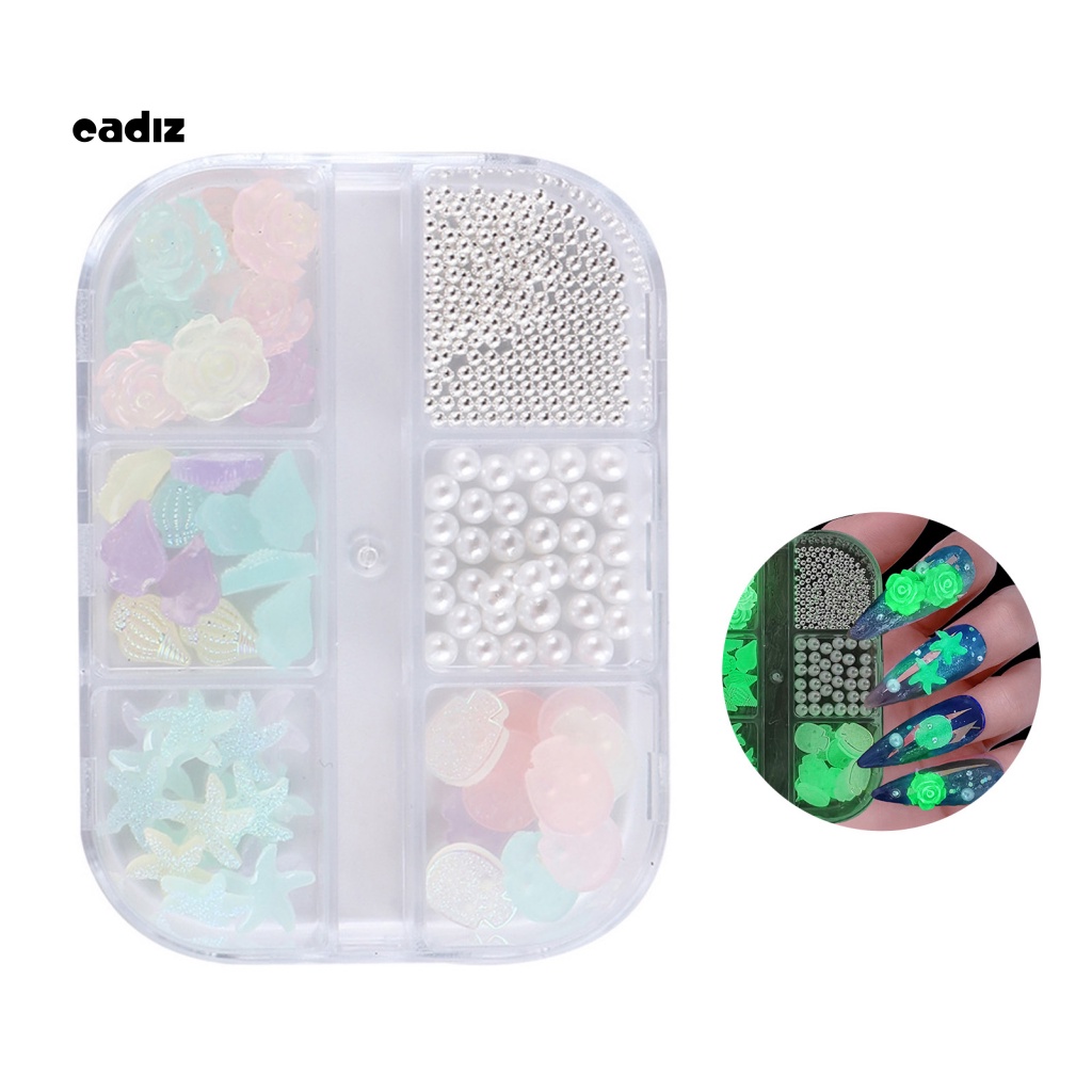 1 Hộp Phụ Kiện Hoa Trà 3D Trang Trí Móng Tay