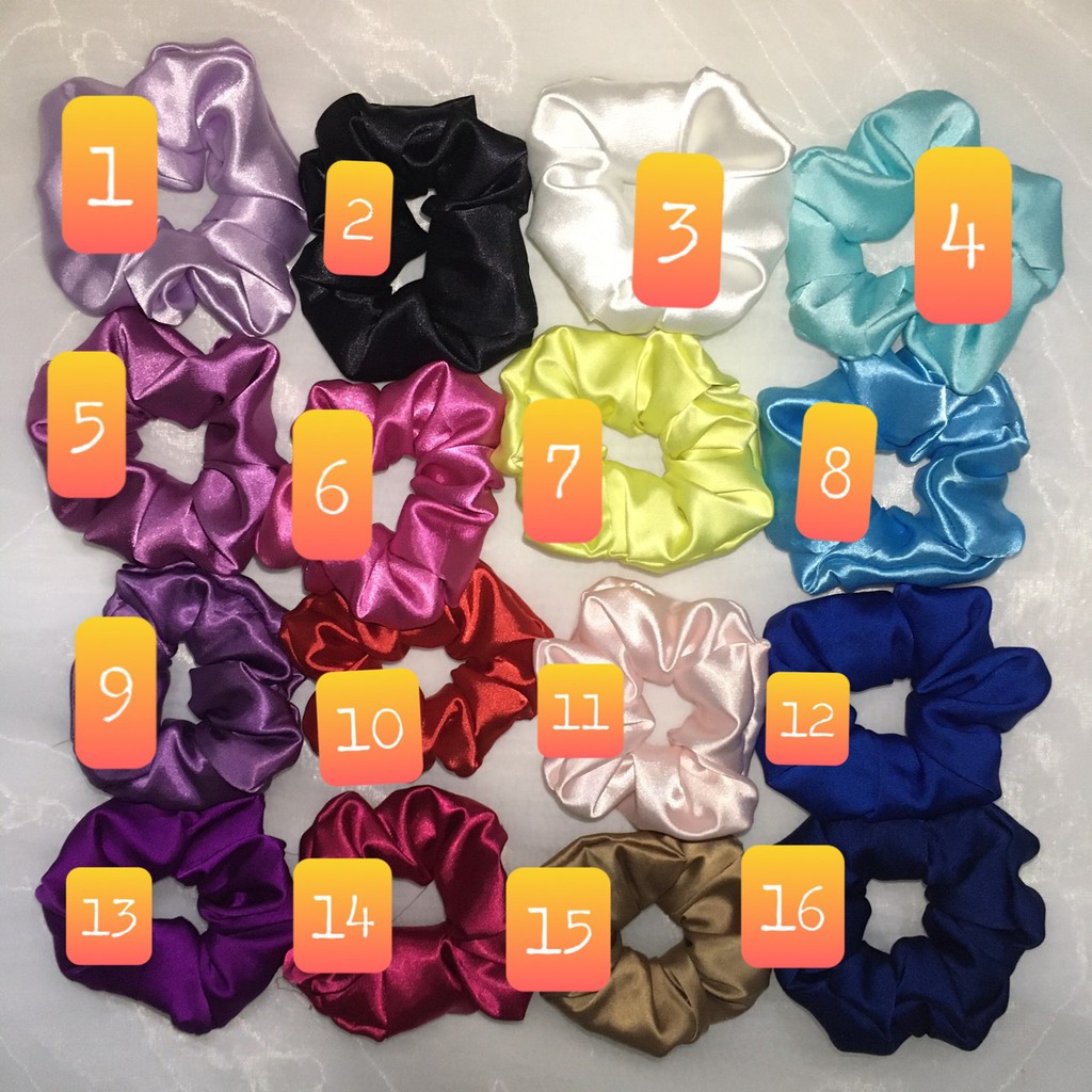 [Mã FAGOGO giảm 12% đơn 99K] Giá sỉ - Cột tóc vải Scrunchies lụa tơ cao cấp ( ảnh tự chụp) ( trơn)