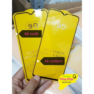 Cường Lực 9D Full Màn Redmi Note 8 Và Note 8 Pro