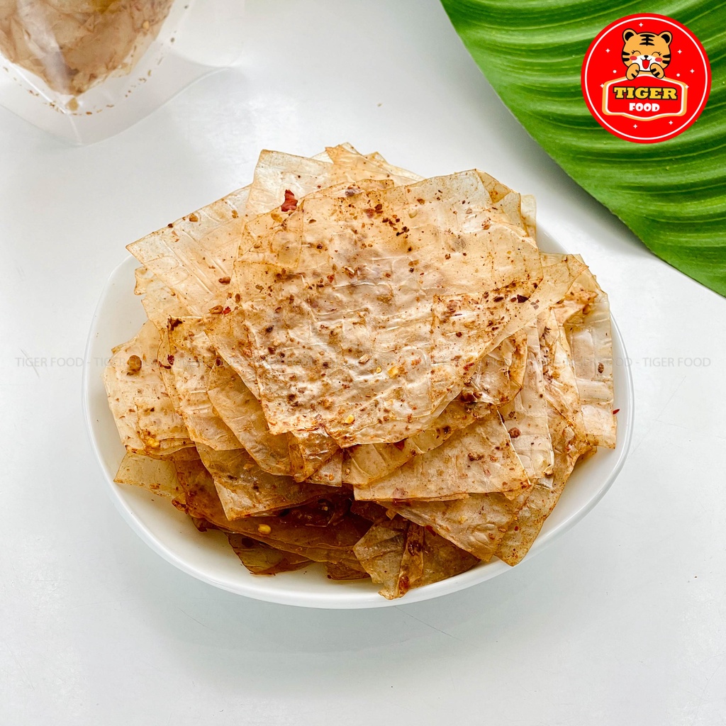 Bánh Tráng Xì Ke Cay TIGER FOOD Bánh Tráng Muối Nhuyễn Xì Ke Siêu Ngon Túi zip 70g - Đồ Ăn Vặt Sài Gòn