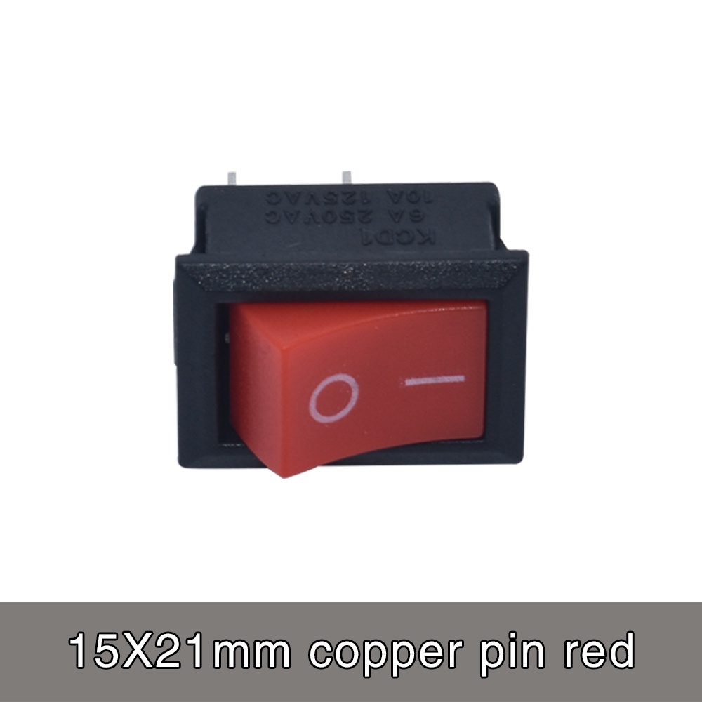 Set 5 Nút Công Tắc KCD1 6A-10A 250V KCD1-101 2Pin 10x15/ 15x21mm