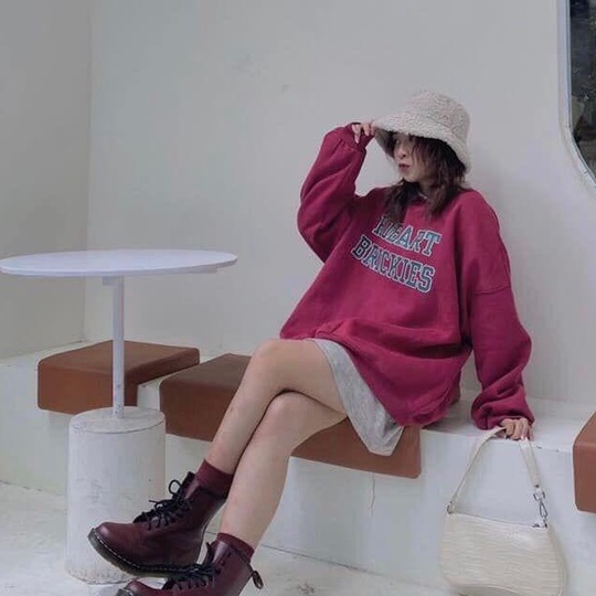 Áo Sweater CLASSIC SPORT Áo Sweater Nỉ Form Rộng Tay Bồng Unisex Nam Nữ | BigBuy360 - bigbuy360.vn