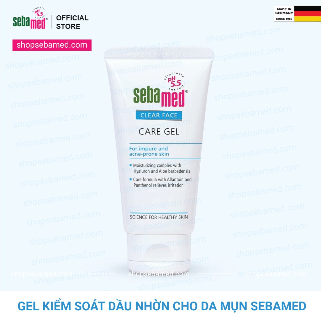 [Chính Hãng] Gel giảm nhờn dành cho da mụn Sebamed pH5.5