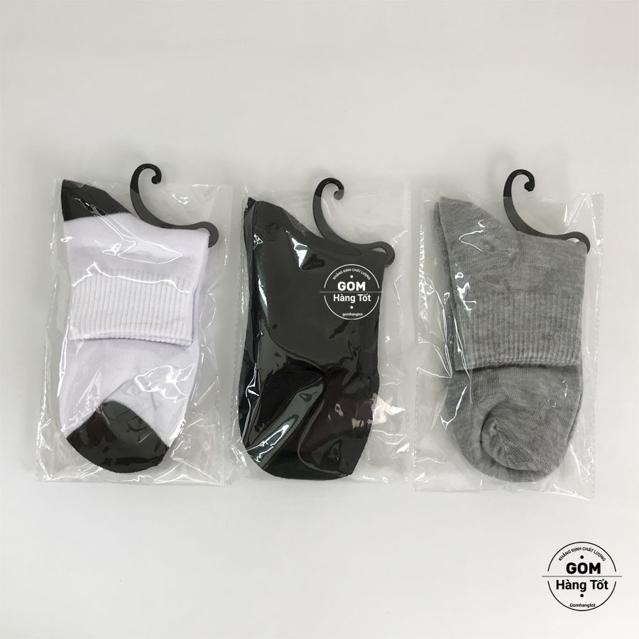 Combo 10 đôi tất CỔ CAO VNXK vải dày dặn, vớ Cao Cổ nam nữ nano bạc khử mùi kháng khuẩn - TAT-TRONCAO-VNXK-CB10