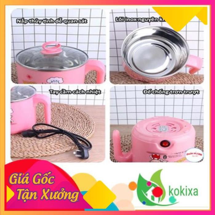 [HOT] [NẤU NHANH] Ca Nấu Mì - Nồi Lẩu Điện Mini Đa Năng Siêu Tốc 18cm[BẢO HÀNH 12 THÁNG] [UYTIN]