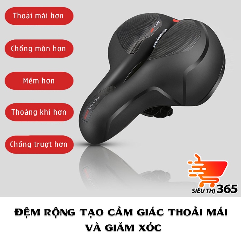 Yên xe đạp,Yên xe thể thao Siêu Êm Siêu Mềm Thoáng Khí cao cấp- mẫu yên béo mới đep.