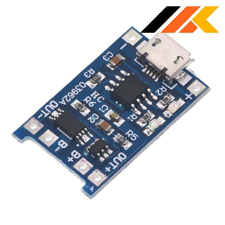 Mạch Sạc 18650 IC TP4056 Cổng MicroUSB (Có Bảo Vệ)