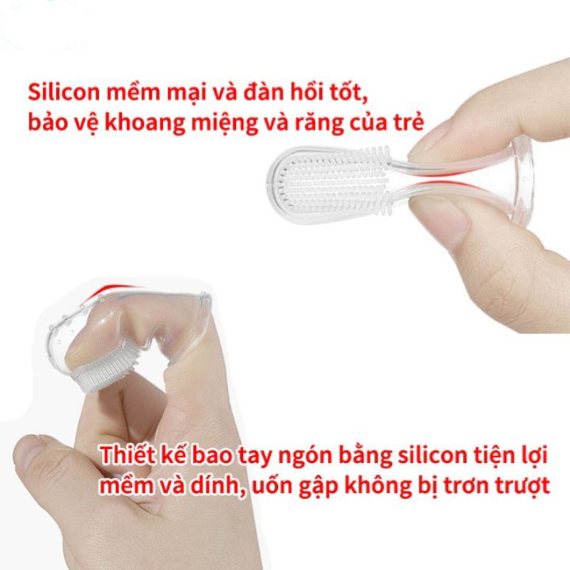 Hộp 2 chiếc rơ lưỡi silicon cho bé, thương hiệu gb Hàn quốc, hàng chất lượng, không chưa BPA an toàn cho bé