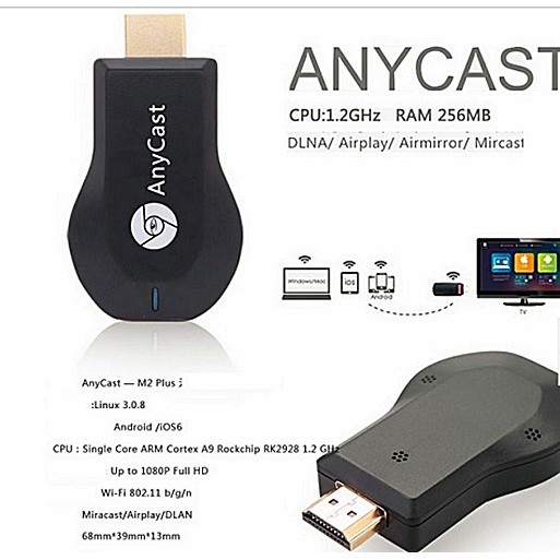 Thiết bị kết nối HDMI không dây từ điện thoại lên tivi Anycast