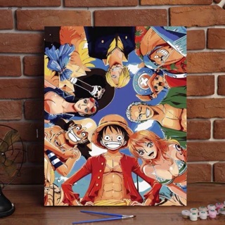 Tranh số hoá tự tô màu theo số - trang Hoạt Hình anime manga (40x50)