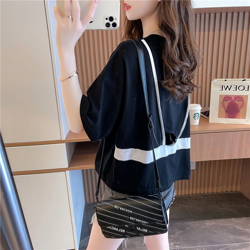 Áo Thun Ngắn Tay Dáng Rộng Thời Trang Hàn Quốc Dành Cho Nữ