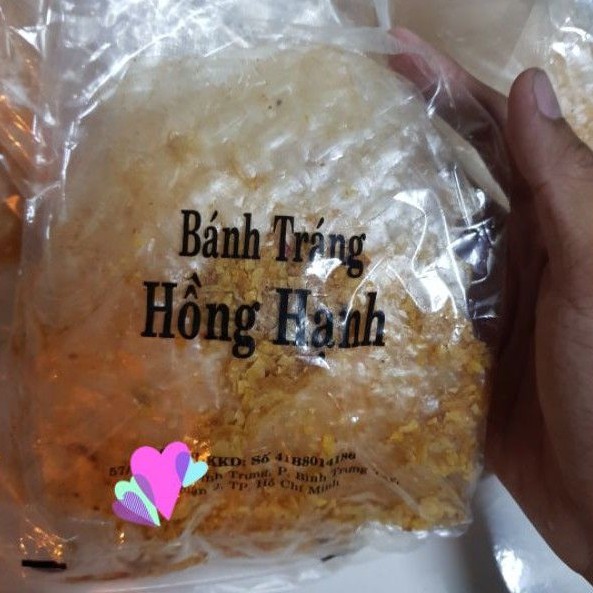 Bánh Tráng Muối Tỏi Xì Ke Hồng Hạnh Bao ghiền