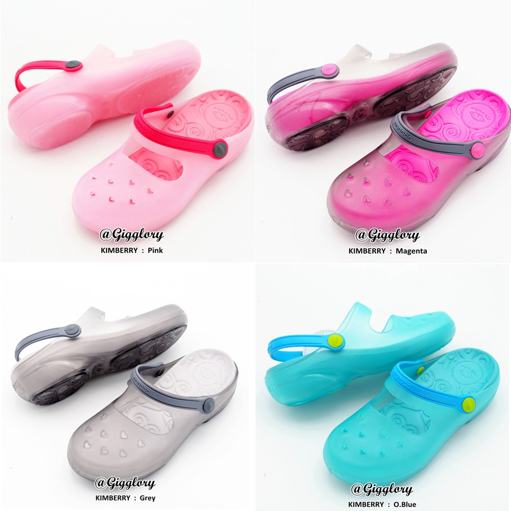 Dép Sục Monobo nữ đế cao 5cm Thái Lan Kimberry – Êm chân, tiện dụng đi mưa chống trơn trượt - TB-D-KIMBERRY