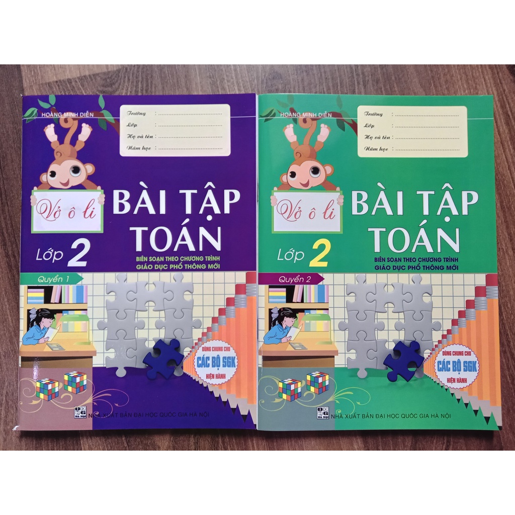 Sách Vở Ô Li Bài Tập Toán Lớp 2 Quyển 1