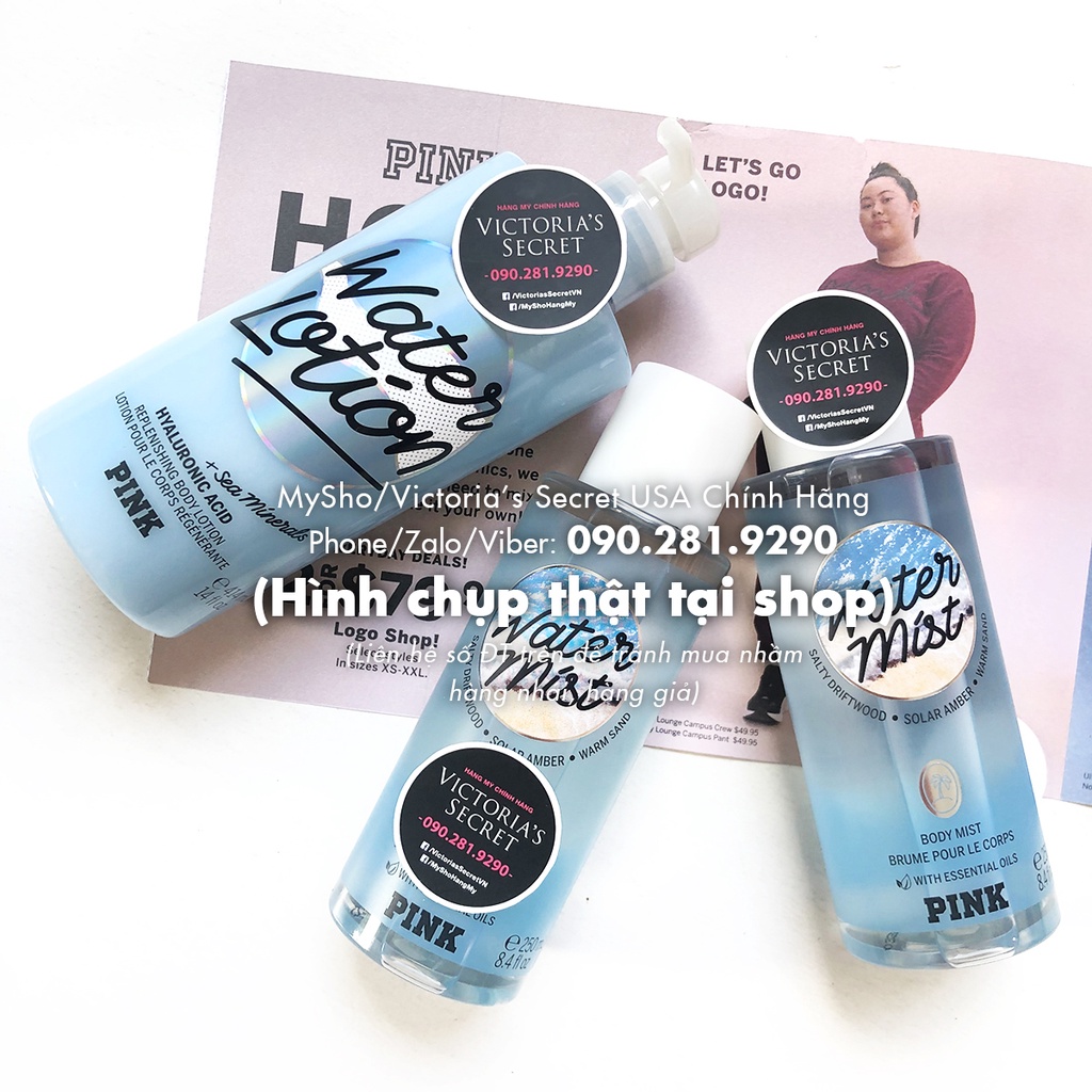(Bill Mỹ Chính Hãng 250mL) Nước hoa toàn thân Pink Water Mist - Victoria's Secret Pink USA