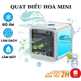Quạt điều hòa mini hơi nước để bàn - Quạt đá điều hòa hơi nước mini - Tạo ẩm, lọc không khí, tiết kiệm điện, siêu mát