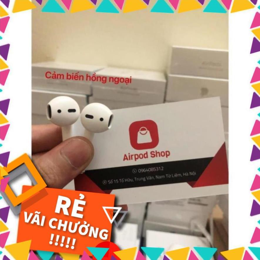 ( RẺ NHẤT VIỆT NAM) AirPods 2️⃣ (Đổi Tên - Định vị) Bản Cao Cấp ,Cảm Biến hồng ngoại , Share Audio, TẶNG BAO SILICON 🎧