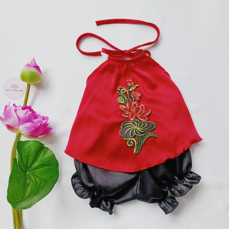 Yếm Đào Siêu Cho Bé Gái size từ 3- 15kg