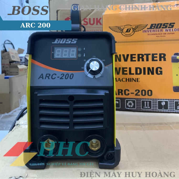 Máy hàn điện tử BOSS NHẬT ARC 200 cho thợ chuyên hàn que 2,6li và 3,2li