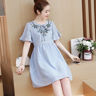 Đầm bầu dáng baby doll cao cấp
