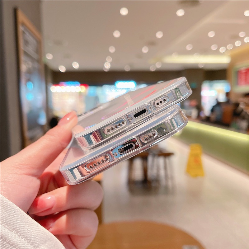 Ốp Điện Thoại Trong Suốt Màu laser Sáng Tạo Cho IPhone 13 12 11 Pro Max IPhone 13 Pro 12 Pro XS Max XR X