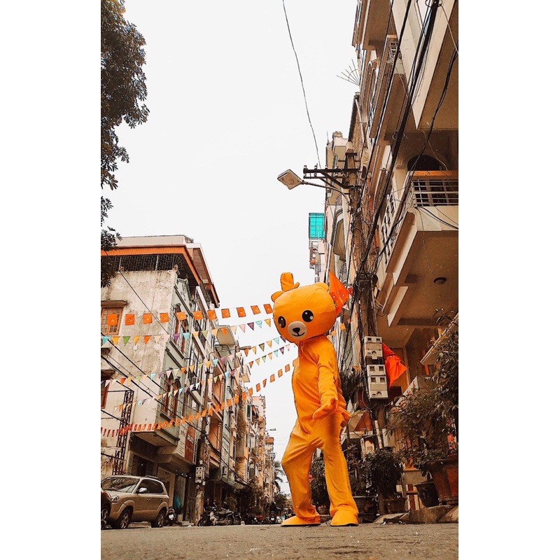 MASCOT GẤU LẦY MÀU VÀNG