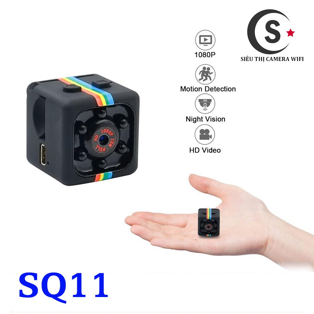 Camera Hành Trình Thể Thao SQ11 - 2.0MP Full HD 1080 - Hỗ Trợ Hồng Ngoại Quay Đêm