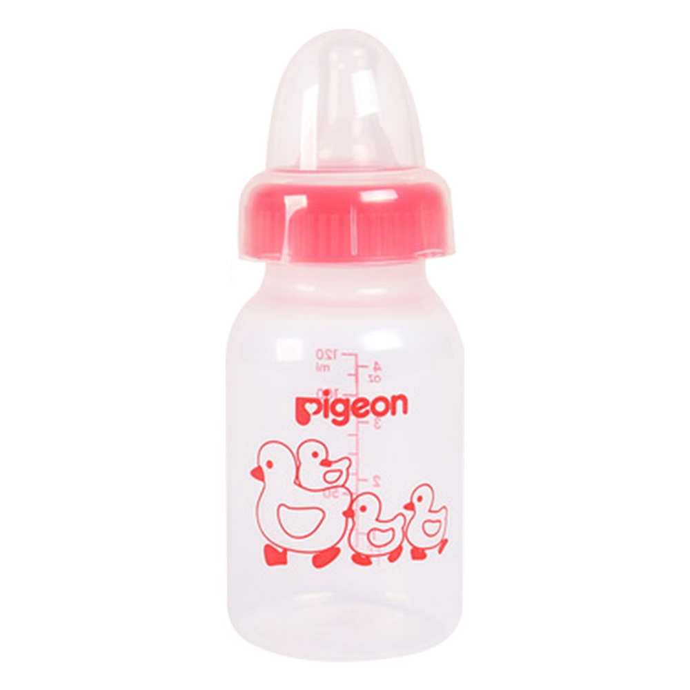 Bình Sữa PP Tiêu Chuẩn Hình Vịt/Voi Pigeon 120ml/240ml Nhiều Màu