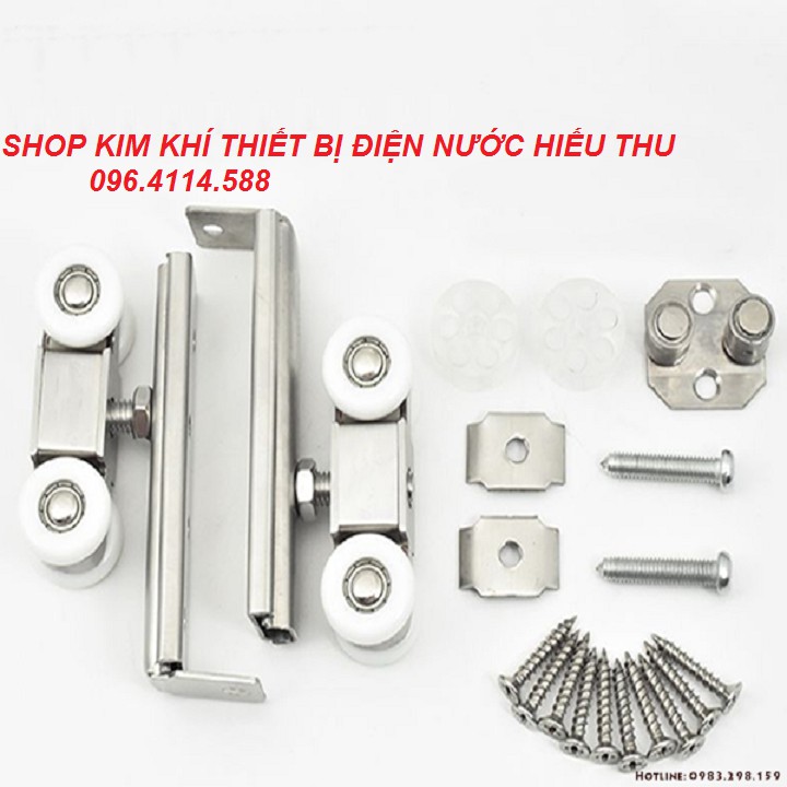 Con trượt cửa lùa 4 bánh-bi treo cửa lùa bánh xe treo cửa lùa